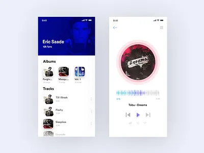 Music App app ui music music ui play ui ui kit