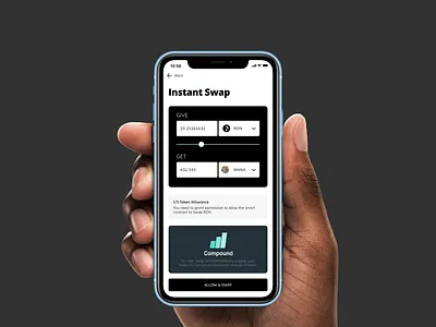 Instant Swap - Dexwallet.io adobe xd blockchain crypto ethereum fintech framer framerx mobile ui ux wallet