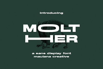 Molther Sans Display Font animation branding design font fonts graphic design logo maulana creative modern sans nostalgic poster font sans font sans serif
