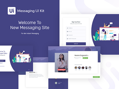 Messaging Website chat chat website color dribbble best shot instant message messaging messaging website new trends typography