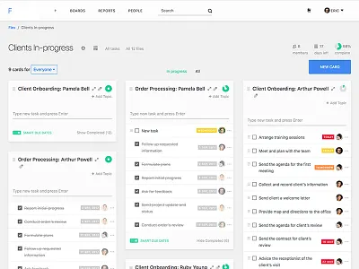 Task management dashboard dashboad saas ui web app design