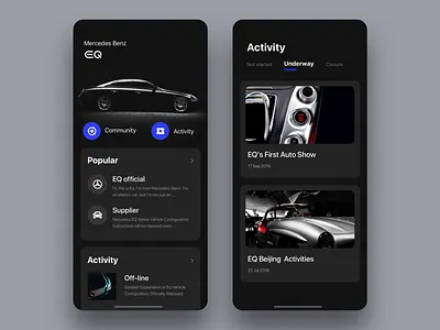 Mercedes Benz EQ (Conceptual Design) ui ux