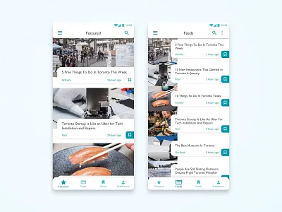 News App android android app app concept design mobile mobile app mobile app design news news app news feed ui ux