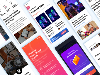 Tech Blog App Concept animation app branding concept design design flat icon illustration logo minimal type typography ui uidesign uitrends userinterface ux vector web website