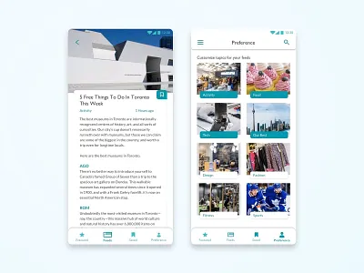 News App 2 android android app android app design concept design mobile mobile app mobile app design news news app news feed ui ux