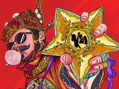 Happy Chinese new year! 新年快乐！！！ art boy chinese color design illustration illustrations newyear style ui ux 新年 财神