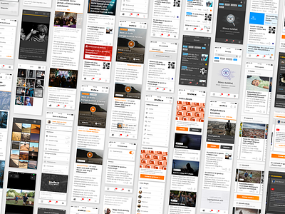 index.hu's news app - random screens application ios12 news