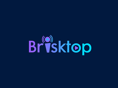 Logo Design For Brisktop abstact branding creative design flat flat design graphic logo logo 3d logo a day logo alphabet logo animation logo design logo logodesign logodesigner illustration brand logotype minimal professional typography unique