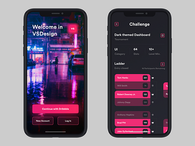 VSDesign mobile app app colorful design dribbble iphone ladder login screen mobile ui user interface welcome screen