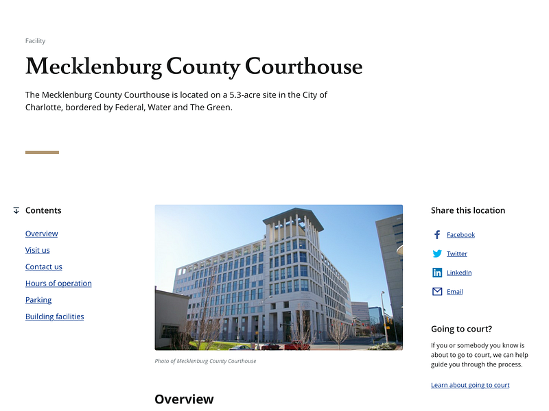 NC Judicial Branch - County Landing clean county desktop flat landing landing page location minimal modern simple
