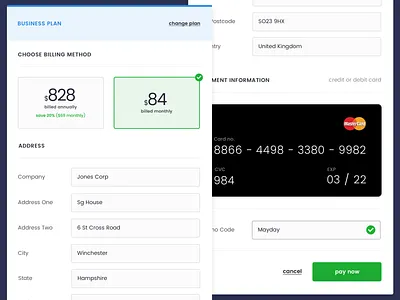 Subscription Form clean credit card design form form field membership payment subscription ui ux web website