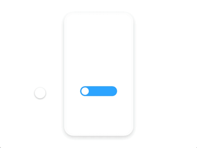 On Off button black button animation dayliui ui white
