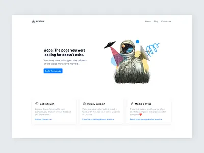Akasha Website — Page not found 404 akasha cards decentralized ethereum illustration not found significa ui ux website