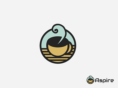 Logo Design For Aspire branding coffe logo coffee house creative design dribbble flat graphic logo logo 3d logo a day logo alphabet logo animal logo animation logo design logo logodesign logodesigner illustration brand logotype typography vector