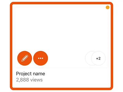 Redesigned Project Card for Profile 2.0 card design interface readymag typography ui