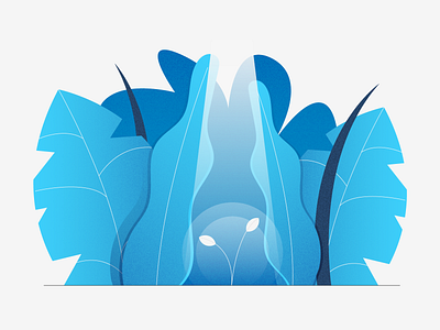 New Generation design gradient grain illustration jungle leaves light new sprout stylized