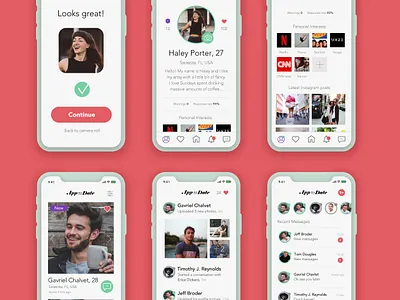 App To Date app app design branding chat app dating app design digital art icon iphone logo mobile design sketch ui ui ux design user flow ux ux ui web work in progress