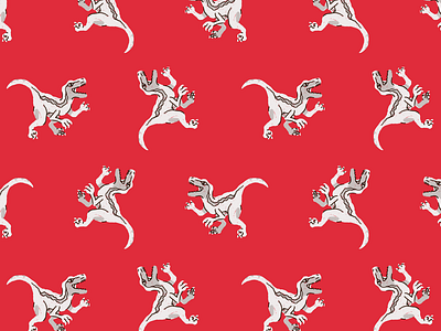 Raptor Pattern dinosaur pattern raptor seamless seamless pattern velociraptor wes anderson wesanderson