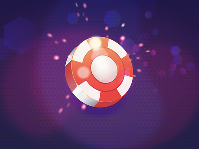 Casino Poker Chip animation casino concept game asset game ui illustration illustrator cc poker poker chip vector