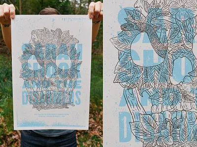 Gig poster pics gig poster illustration poster screen print texture type typography