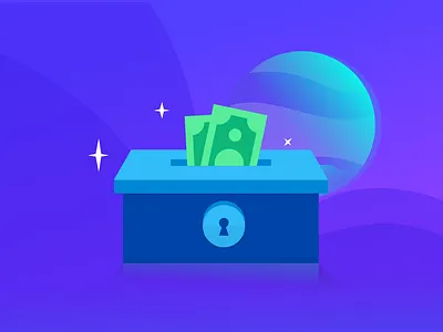 Loot Box 2.0 box illustration loot money treasure vector