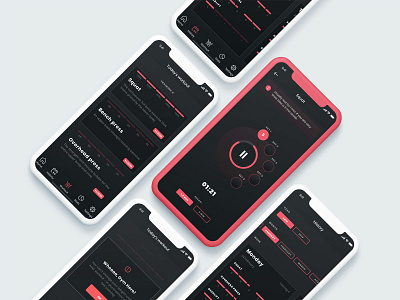 Workout App 2nd android app appdesign apple design develop flutter gym hero ios mobileapp sketch ui uxui