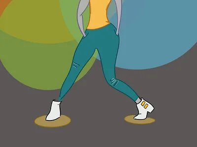 dance fever dancer doodles illustration pose procreateapp red hair