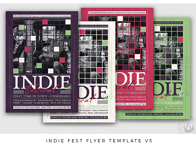Indie Fest Flyer Template V5 band blues concert country fest festival flyer gig indie jazz live music musician photoshop pop poster psd rock singer template