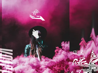 Giving a Voice - Branding - Mood Design I. art direction band brand branding counseling design distortion glitch graphic design hand hearing logo moodboard music music industry sound soundwaves support therapy voice