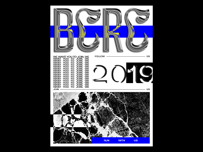 B.C.R.C Poster chrome experimental poster run running
