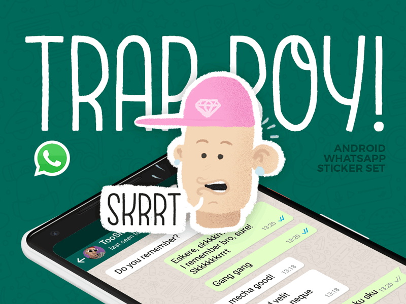 Trap Boy WhatsApp sticker set andremecha android emoji emoticon faces illustration ipad iquii iquii stickers playstore procreate sticker stickers trap trapboy wa whatsapp sticker
