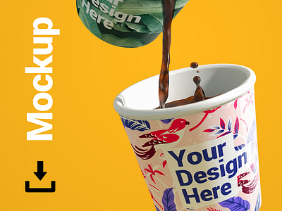 Coffee Cups Mockup branding buy cafe mockup coffee coffee cup mockup coffee mockup cup cups drink mockup flow fly food mockup food nad drink liquid mock up mock ups mockup photorealistic psd waterflow