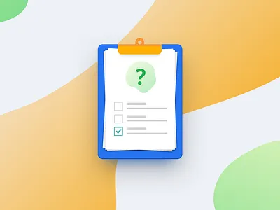 Questionnaire application design icon questionnaire sketch task vector