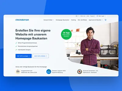 What is important for a good Landingpage? blue green headline illustration landingpage teaser typo ui ux webdesign website