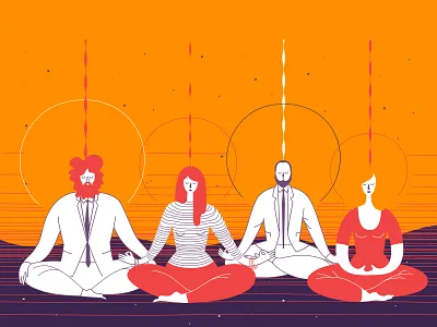 Vectorstock 20518899 break business chill illustration meditation office relax rest sitting vector vectorstock woman woman logo womans yoga zen