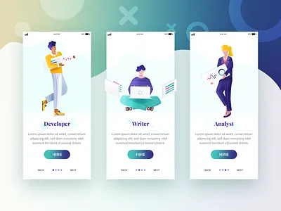 Onboarding 2d app branding illustration illustrations onboarding onboarding illustration ui ux vector web webdesign website