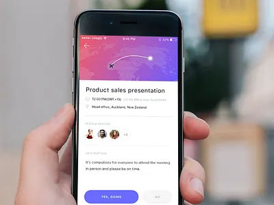 Event details app clean color design event events flight meeting typography ui user interface ux