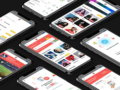 Lea - AI Facebook Messenger App animation app clean design illustration mobile modern music app ui ux