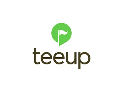 TeeUp app branding clean design flat geometric golf golf logo graphic design icon icons illustration illustrator logo logotype minimal simple social vector