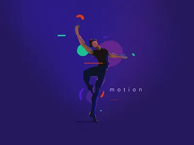 Illustration Series Motion colors dance illustration motion people vibrant