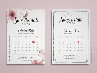 Invitation Birthday Party 50 50 birthday birthday birthday party calendar des female branding female design flower design graphic designer hand drawn design invitation invitation design invitation mockup pink design print print design save the date watercolor watercolor flowers