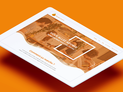 Random Lunch clean design fresh landing page lp lunch orange overlay random ui uidesign ux website work