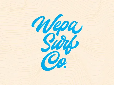 Wepa Concepts beach brand branding identity logo puerto rico script surf type typography water waves