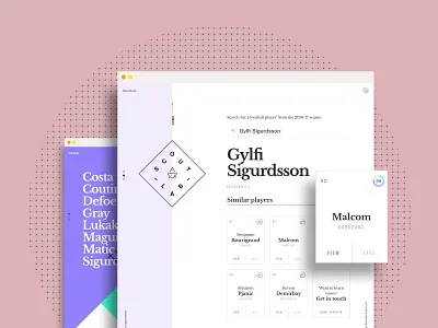ScoutLab Application Design application design design football landing page ui website design