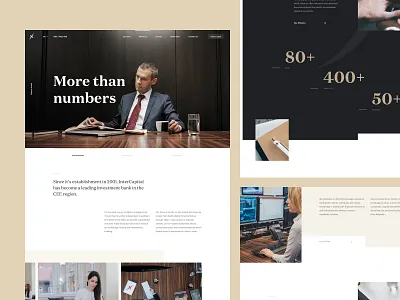 InterCapital - About Us - All pages app b2b b2c business design lander landing page typography ui user experience user interface ux web website