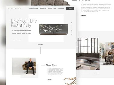 Interior Firm Website architecture clean dallas interior interior design layout minimal minimalism parker peterson typography ui ui design web web design