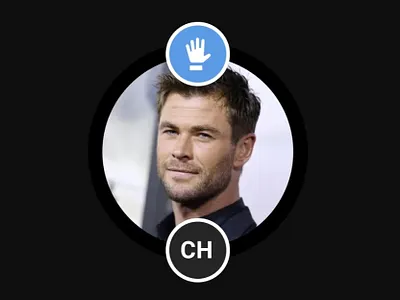 Video conferencing - Profile circle design interactive mobile profile ui ux