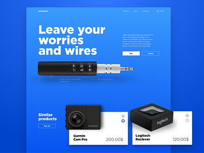 Car parts done nice grid interface typography ui ux