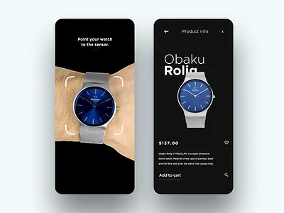 AR - Watch ar augumented reality minimal ui obaku scanner watch watch ui
