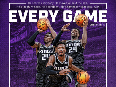 Pop & Buddy basketball buddy hield kings purple sacramento